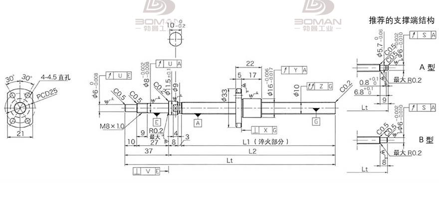 KURODA DP1002JS-HDNR-0320B-C3F 黑田精工丝杆手册
